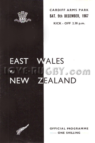 East Wales New Zealand 1967 memorabilia